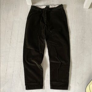 Men's Forest Green Corduroy Pants by J. Crew